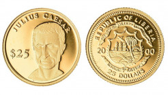 25 Dollars AV
Liberia, Julius Caesar, 2000, Gold 999/1000
11 mm, 0,73 g