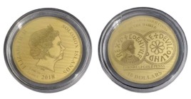 10 Dollars Av
Salomon Islands, Coenwulf Gold Penny, 1/100 Oz, 2017, Gold 999/1000
49 mm, 0,28 g