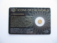 1/200 oz Av Aztekenkalender, Gold 999/1000 8 mm