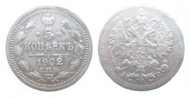 5 Kopeks Ar
Russia, 1902
11 mm, 1 g