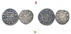 ANCONA - REPUBBLICA (Sec. XIII-XIV) Grosso Agontano e Bolognino Ag Lotto di 2 es. BB