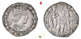 AQUILA (L') - FERDINANDO I (FERRANTE) D'ARAGONA (1458-1494) Coronato MIR 90 Ag g 3,94 mm 27 SPL