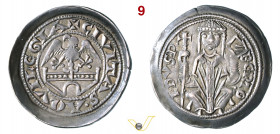 AQUILEIA - BERTOLDO DI MERANIA (1218-1251) Denaro MIR 11 Ag g 1,19 mm 20 q.SPL