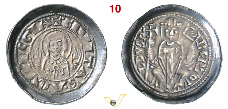 AQUILEIA - BERTOLDO DI MERANIA (1218-1251) Denaro MIR 12 Ag g 1,10 mm 21 BB÷SPL