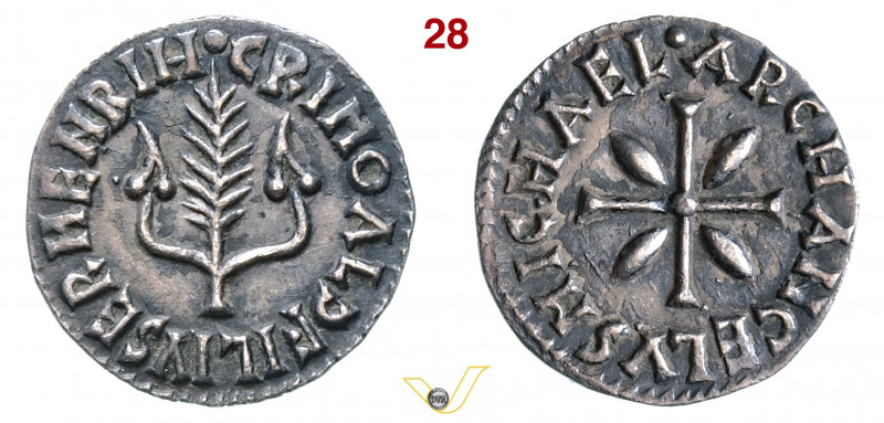 (§) BENEVENTO - GRIMOALDO IV, Principe (806-817) Denaro MIR 204 Ag g 1,45 mm 17 ...