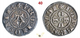 BOLOGNA - REPUBBLICA (1376-1401) Bolognino MIR 11 Ag g 1,14 mm 18 buon BB