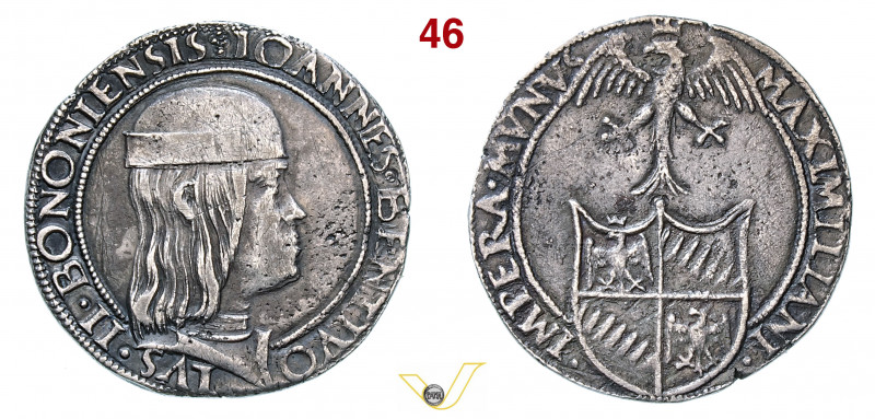 BOLOGNA - GIOVANNI II BENTIVOGLIO (1494-1509) Da 8 Bolognini s.d. MIR 45 CNI 44/...