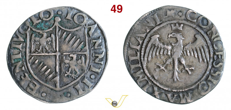 BOLOGNA - GIOVANNI II BENTIVOGLIO (1494-1509) Da 2 Bolognini MIR 48 CNI 58/62 (G...