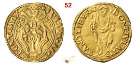 BOLOGNA - GIULIO II (1503-1513) Ducato papale s.d. MIR 579 Munt. 87/88 Au g 3,42 mm 23 • Moneta coniata per il trionfale ingresso del Pontefice a Bolo...