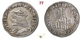 CASALE - GUGLIELMO II PALEOLOGO (1494-1518) Testone s.d. MIR 185 Ag g 9,52 mm 29 • Bellissimo esemplare SPL