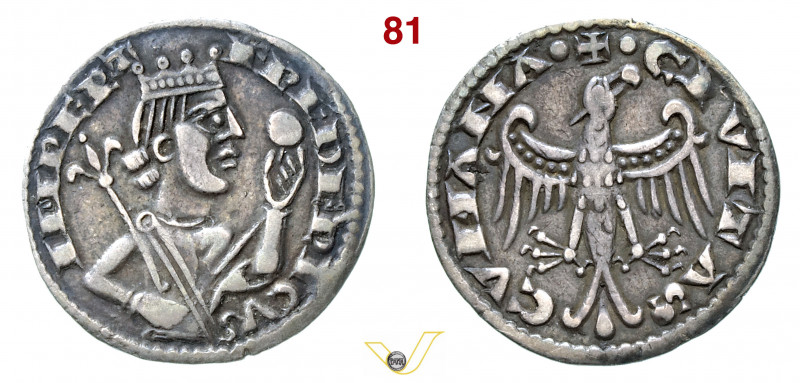COMO COMUNE, a nome di Federico II (XII-XIV Sec.) Grosso da 6 Denari Imperiali D...