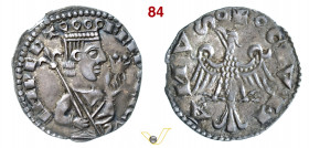 COMO - COMUNE, a nome di Federico II 1100 (XII-XIV Sec.) Grosso da 4 Denari Imperiali. D/ Busto coronato scettro e giglio R/ Aquila ad ali spiegate (t...