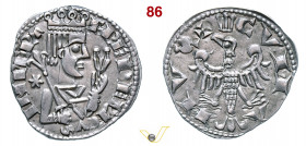 COMO - COMUNE, a nome di Federico II 1100 (Sec. XII-XIV) Grosso da 4 Denari Imperiali. D/ Busto coronato con scettro e fiore; a s. una stella a 6 punt...