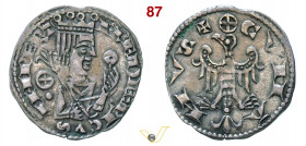 COMO - COMUNE, a nome di Federico II 1100 (XII-XIV Sec.) Grosso da 4 Denari Imperiali. D/ Busto coronato scettro e anello R/ Aquila ad ali spiegate (t...