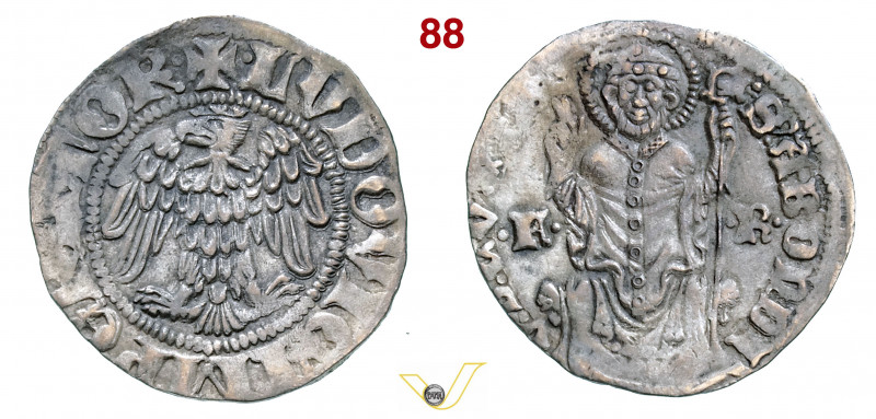 COMO - FRANCHINO I RUSCA (1327-1335) Grosso da 12 Imperiali. D/ Aquila coronata ...