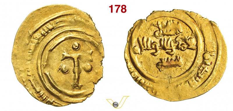 MESSINA - RUGGERO I (1072-1101) Tarì. D/ Legenda su tre righe R/ Grande T (Tau) ...