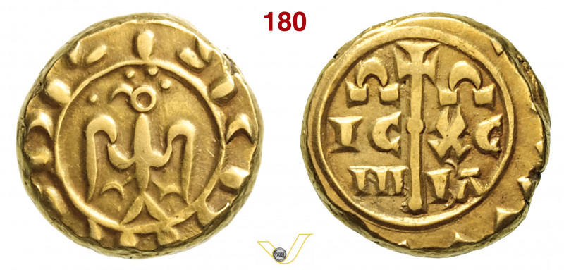 MESSINA - FEDERICO II (1197-1250) Multiplo da 4 Tarì (?). (1209-1220) D/ Aquila ...