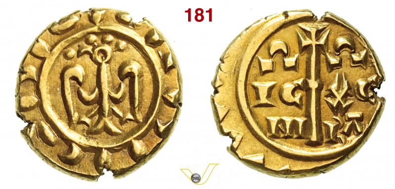 MESSINA - FEDERICO II (1197-1250) Multiplo da 3 Tarì (?). (1209-1220) D/ Aquila ...