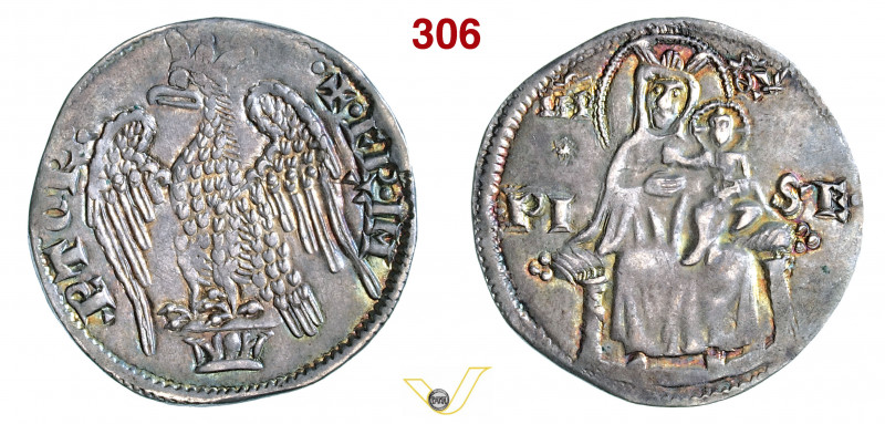 PISA - REPUBBLICA, a nome di Federico I (1155-1312) Aquilino maggiore. (1260-126...