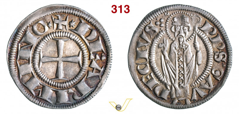 RIMINI - AUTONOME (1250-1385) Grosso Agontano. D/ Croce R/ San Gaudenzio stante ...