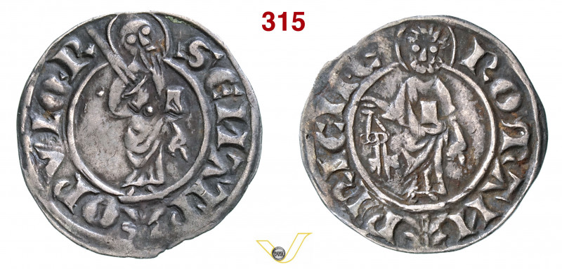 ROMA - SENATO ROMANO (1184-1447) Samperino. (1294-1303) D/ San Paolo stante con ...