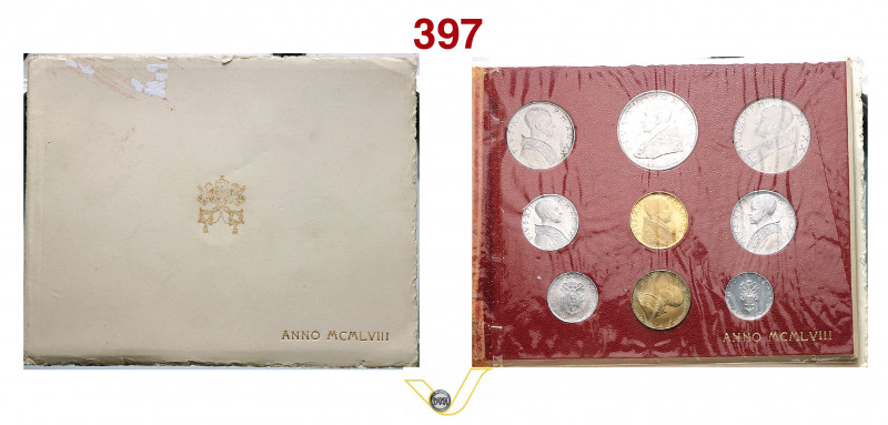 ROMA - PIO XII (1939-1958) Serie di 9 valori in cartoncino. 1958 A. XX composta ...