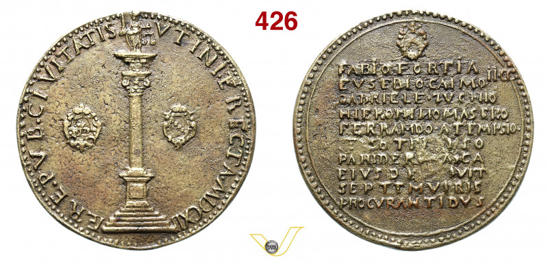 UDINE - Medaglia. 1612 per l'erezione della Colonna della Giustizia di Piazza Li...