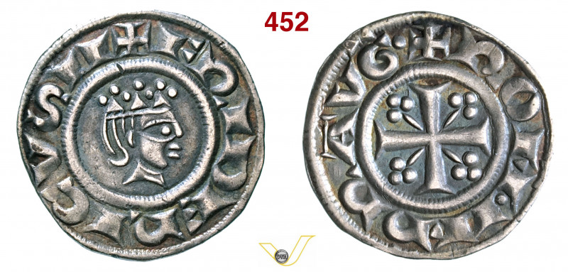 (§) VITTORIA - FEDERICO II (1197-1208) Grosso. D/ Testa coronata R/ Croce con tr...