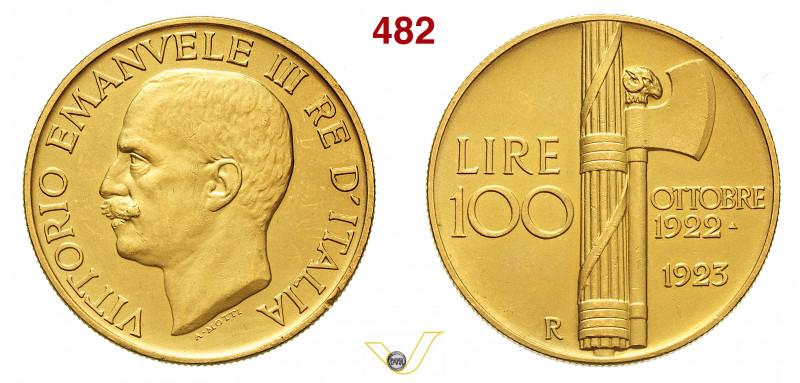 VITTORIO EMANUELE III (1900-1946) 100 Lire 1923 "Fascio". Roma MIR 1106a Pagani ...
