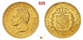 CARLO FELICE (1821-1831) 80 Lire 1825 Torino MIR 1032e Au g 25,76 mm 33 SPL