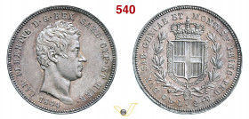 CARLO ALBERTO (1831-1849) 2 Lire 1844 Genova MIR 1048o Pagani 281 Ag g 10,02 mm 27 • Esemplare di grande qualità, con leggera e gradevole patina q.FDC...