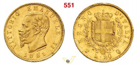 VITTORIO EMANUELE II, Re d'Italia (1861-1878) 20 Lire 1861 "T su F". Torino MIR 1078b Pagani 455a Mont. 130 Au g 6,45 mm 21 • Minimi segnetti di conta...