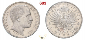 VITTORIO EMANUELE III (1900-1946) 2 Lire 1906 "aquila sabauda". Roma MIR 1139f Pagani 730 Ag g 10 circa mm 28 • Sigillata FDC da Numismatica Lago Magg...