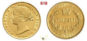 AUSTRALIA - VITTORIA (1837-1901) Sovrana 1866. Fb. 10 Kr. 4 Au g 7,95 mm 22 BB