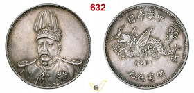 CINA - HUNG HSIEN (1915-1916) Dollar (1916) "Flying Dragon". Tientsin Kr. 332 L&M 942 Ag g 26,93 mm 39 SPL