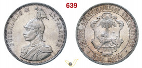 EAST AFRICA - GUGLIELMO II (1891-1918) Rupia 1890 "Nozze d'argento con Sissi". Wien Kr. 2 Dav. 31 Ag g 11,68 mm 31 FDC