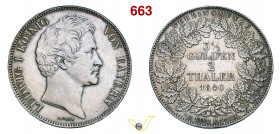 GERMANIA - Baviera - LUIGI I (1825-1848) Doppio Tallero 1840 Dav. 584 Ag g 37,10 mm 41 SPL