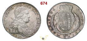 GERMANIA - Sassonia - FEDERICO AUGUSTO III (1763-1806) Tallero 1804 IEC. Dresden Kr. 1027 Ag g 27,94 mm 41 SPL