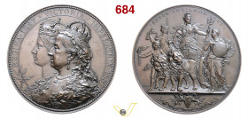 GRAN BRETAGNA - VITTORIA (1837-1901) Medaglia 1887 per il Giubileo. Opus A. Scharff. Eimer 1732 Ae g 246,6 mm 80 • Solo 450 esemplari coniati ! Graffi...