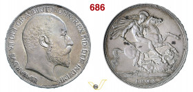 GRAN BRETAGNA - EDOARDO VII (1901-1910) Crown 1902 Matte Proof. Londra S. 3979 Ag g 28,22 mm 38 SPL÷FDC