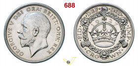 GRAN BRETAGNA - GIORGIO V (1910-1936) Corona 1927 Londra Spink 4036 Dav. 110 Ag g 28,40 mm 39 FDC / proof