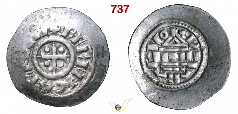 VENEZIA - BERENGARIO I, Imperatore (914-924) Denaro scodellato MEC 1020 Ag g 1,3...