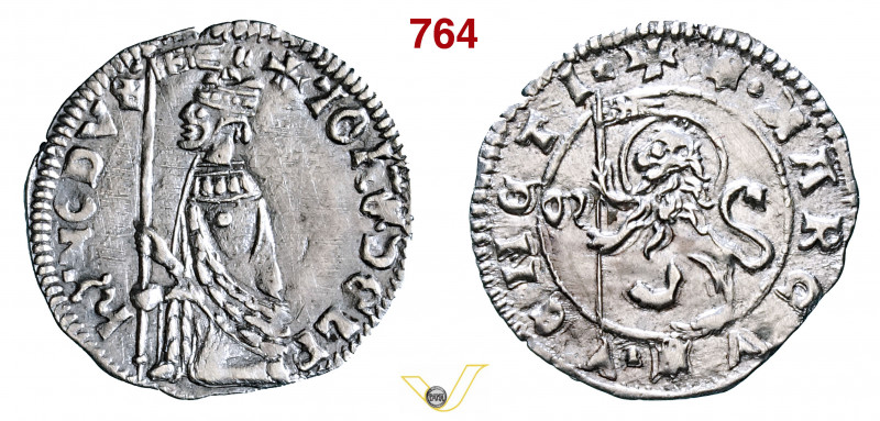 VENEZIA - GIOVANNI DOLFIN (1356-1361) Soldino Paolucci 2 Ag g 0,45 mm 16 q.SPL