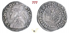 VENEZIA - NICOLO' TRON (1471-1473) Lira Paolucci 2 Ag g 6,31 mm 27 RR • Interessante variante senza le foglie di edera sotto al busto; graffi nel camp...