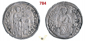 VENEZIA - GIOVANNI MOCENIGO (1478-1485) Marcello o Mezza Lira, sigle M B Paolucci 3 Ag g 3,20 mm 26 • Ex Varesi 58, "Venecias" n. 123 BB