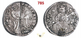 VENEZIA - MARCO BARBARIGO (1485-1486) Marcello o Mezza Lira, sigle A L Paolucci 2 Ag g 2,25 mm 26 R • Ex Ranieri 3, n. 348 MB
