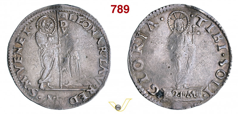 VENEZIA - LEONARDO LOREDAN (1501-1521) Mocenigo o Lira, sigle 9 M Paolucci 3 Ag ...