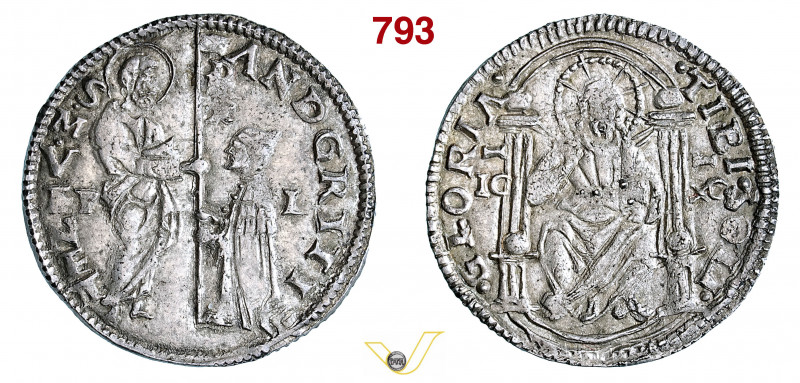 VENEZIA - ANDREA GRITTI (1523-1538) Marcelo o Mezza Lira, sigle P L Paolucci 6 A...