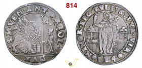 VENEZIA - ANTONIO PRIULI (1618-1623) Ducato da 124 Soldi o Giustina minore Paolucci 19 Ag g 27,87 mm 42 R • Ex Varesi 58, "Venecias" n. 250; bella pat...