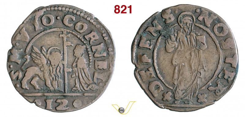 VENEZIA - GIOVANNI I CORNER (1625-1629) Soldo da 12 Bagattini Paolucci 16 Mi g 1...